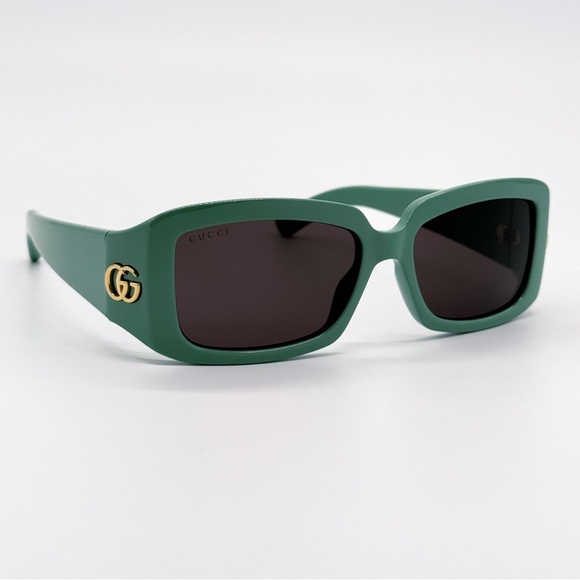 NEW GUCCI GG1403S 004 SQUARE GREEN GREY WOMEN SUNGLASSES GUCCI - Picture 5 of 10